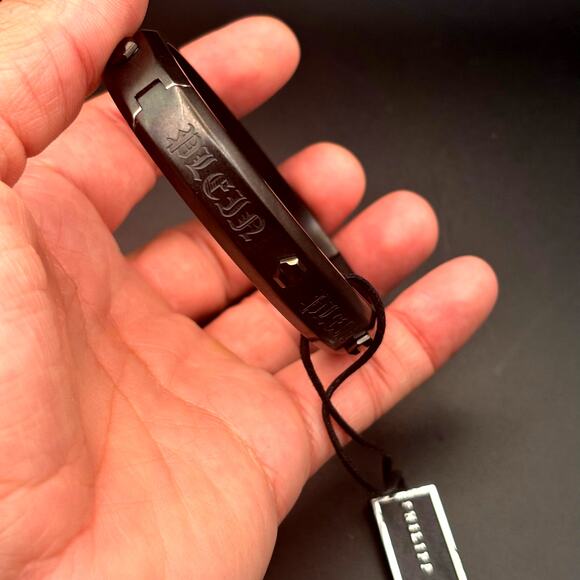 Philipp Plein PJ7AA17BL Mens Black Stainless Steel Hexagon Bracelet NIBWT - Picture 7 of 17